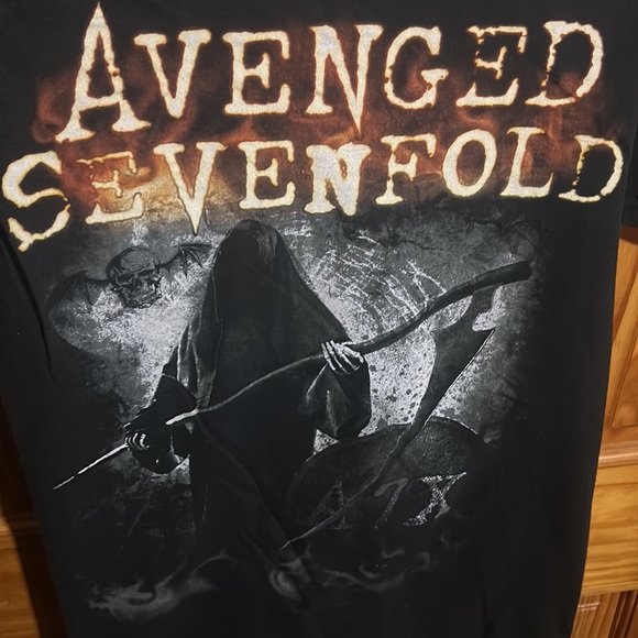 Avenged Sevenfold Band Tee Unisex Medium T-Shirt Rock Music Merch Metal - Picture 2 of 4